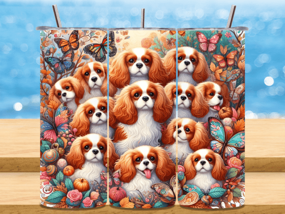 Cavalier King Charles Spaniel Tumbler: Crafting with Canine Charm