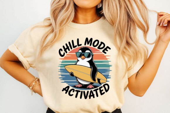 Chill Mode Activated: The Surfing Penguin That Brings Instant Vibes