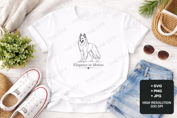 Elegance in Motion: Capturing the German Shepherd Spirit in SVG