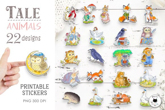 Enchant Your Projects with the Forest Tale Animals Sticker Bundle