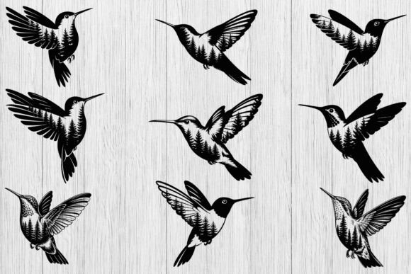 Hummingbird Forest SVG Bundle: A Bird Lover's Design Toolkit