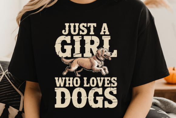 Just a Girl Who Loves Dogs PNG: A Design Asset for Canine Enthusiasts