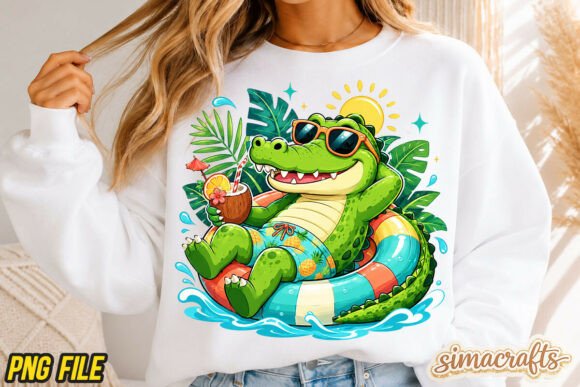 Relax Crocodile PNG: The Ultimate Summer Alligator Graphic