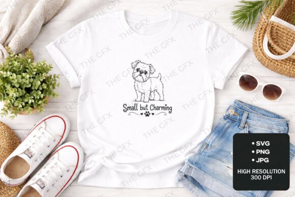 Small but Charming Brussels Griffon SVG: Capturing Canine Spirit in Design